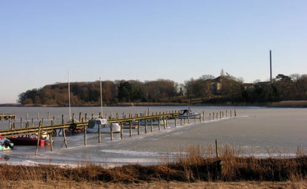 Udsigt mod Oringe set fra Vordingborg sejlklub.