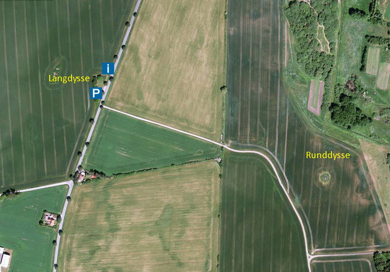 Vielsted langdysse - Adgang